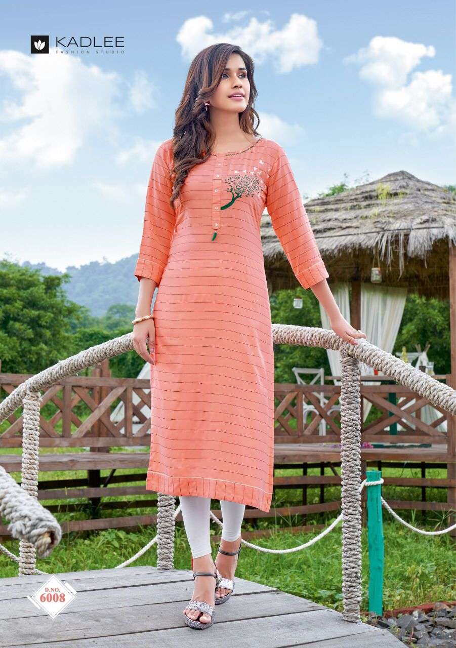 Kadlee presents Foram Rayon Kurti