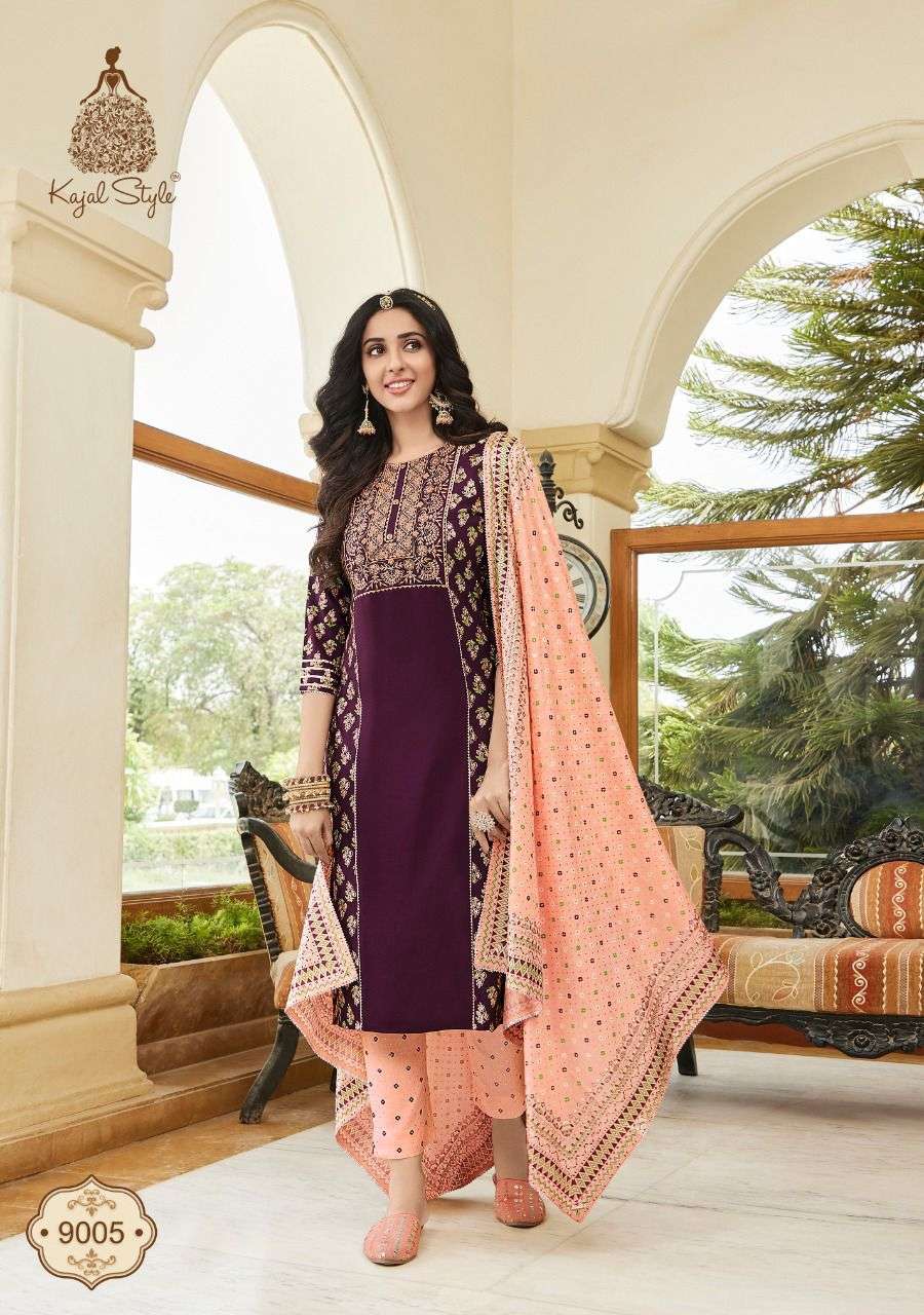 Kajal Style Gulzar Vol 9 kurti plazzo , sharara & pant set 
