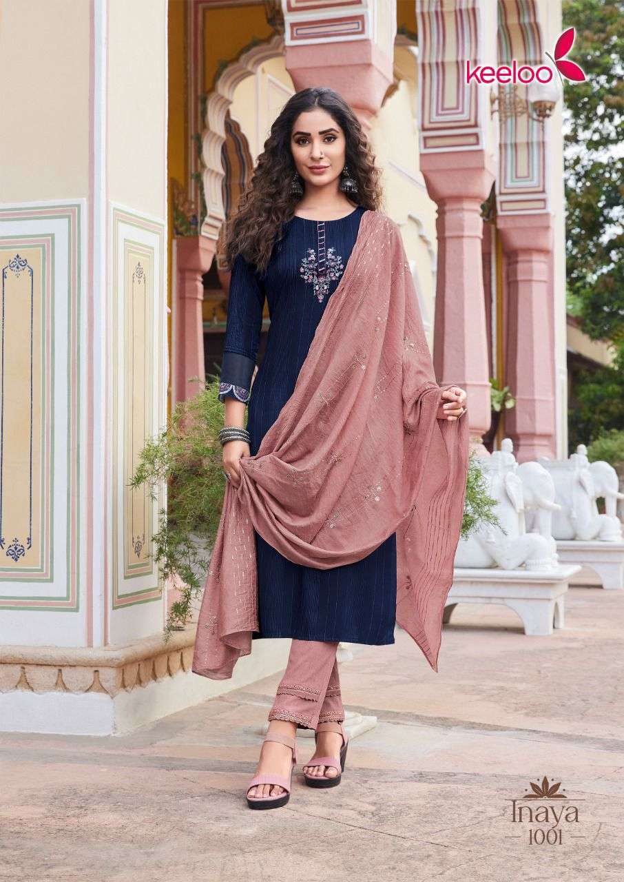 Keeloo Inaya Vol 1 Presenting Top Bottom Dupatta Collection 