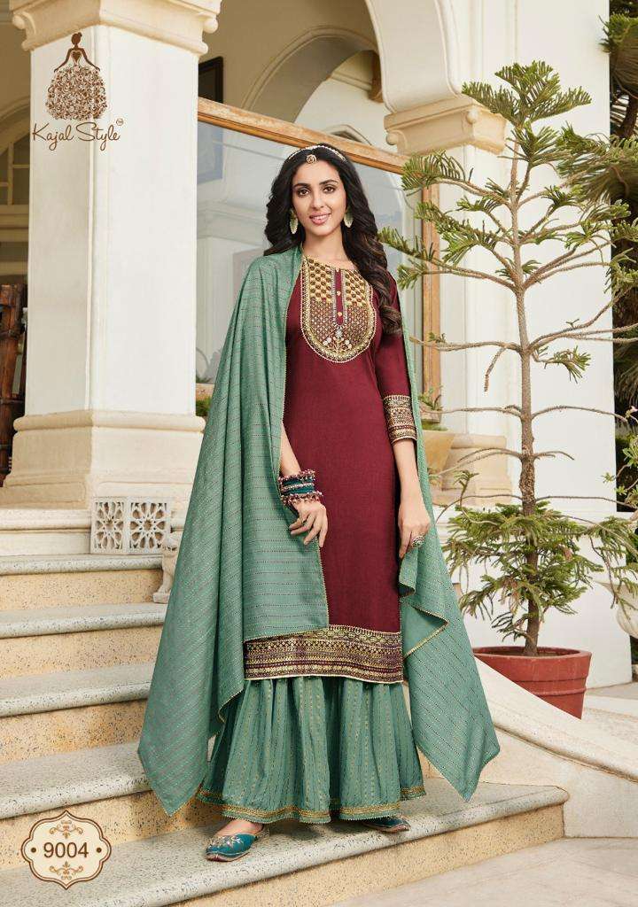 Most Awaited Fully Embroidered Designer Dupatta Collection With Kurti Plazzo , Sharara & pant Set 