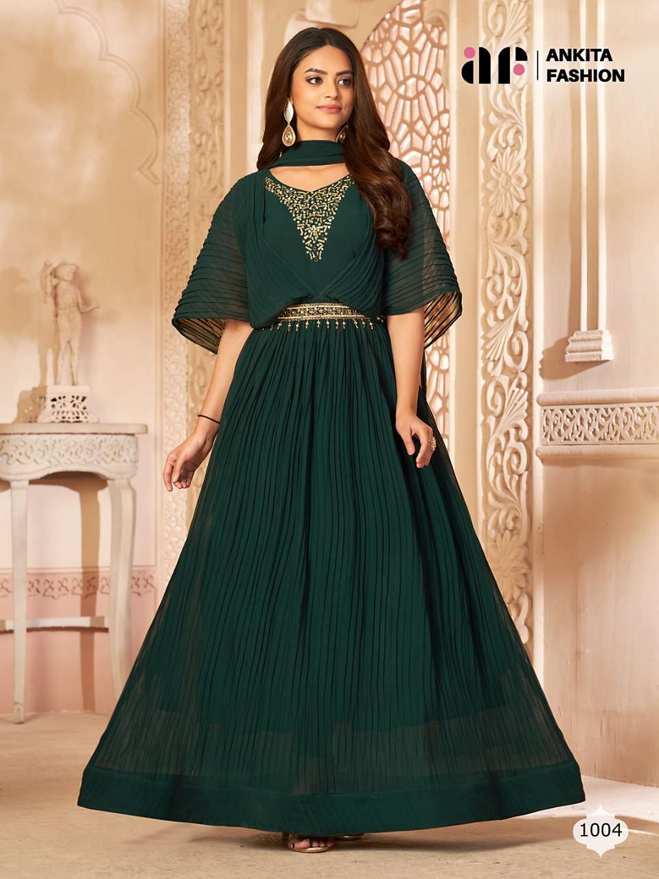  Ankita Anamika Launches  full flair Gown  dupatta 