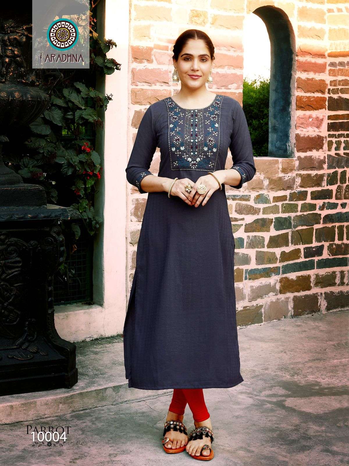 Aaradhana Presents Parrot Vol 10 Designer Kurti Collection 