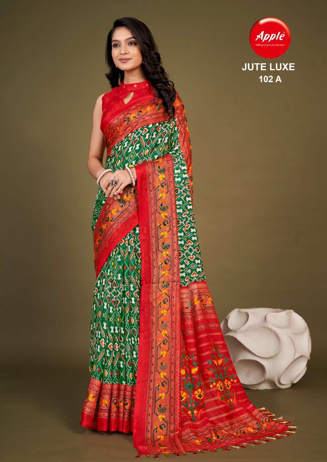 Apple Presents Jute Luxe 102 Casual Silk Saree Wholesale Collection