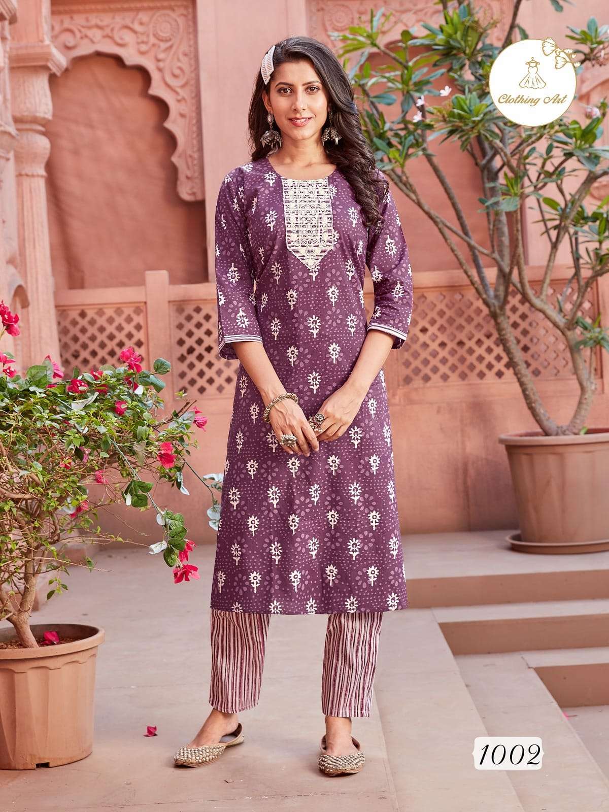 Clothing Art Presents Cotton glory Kurti Pant Set Collection 