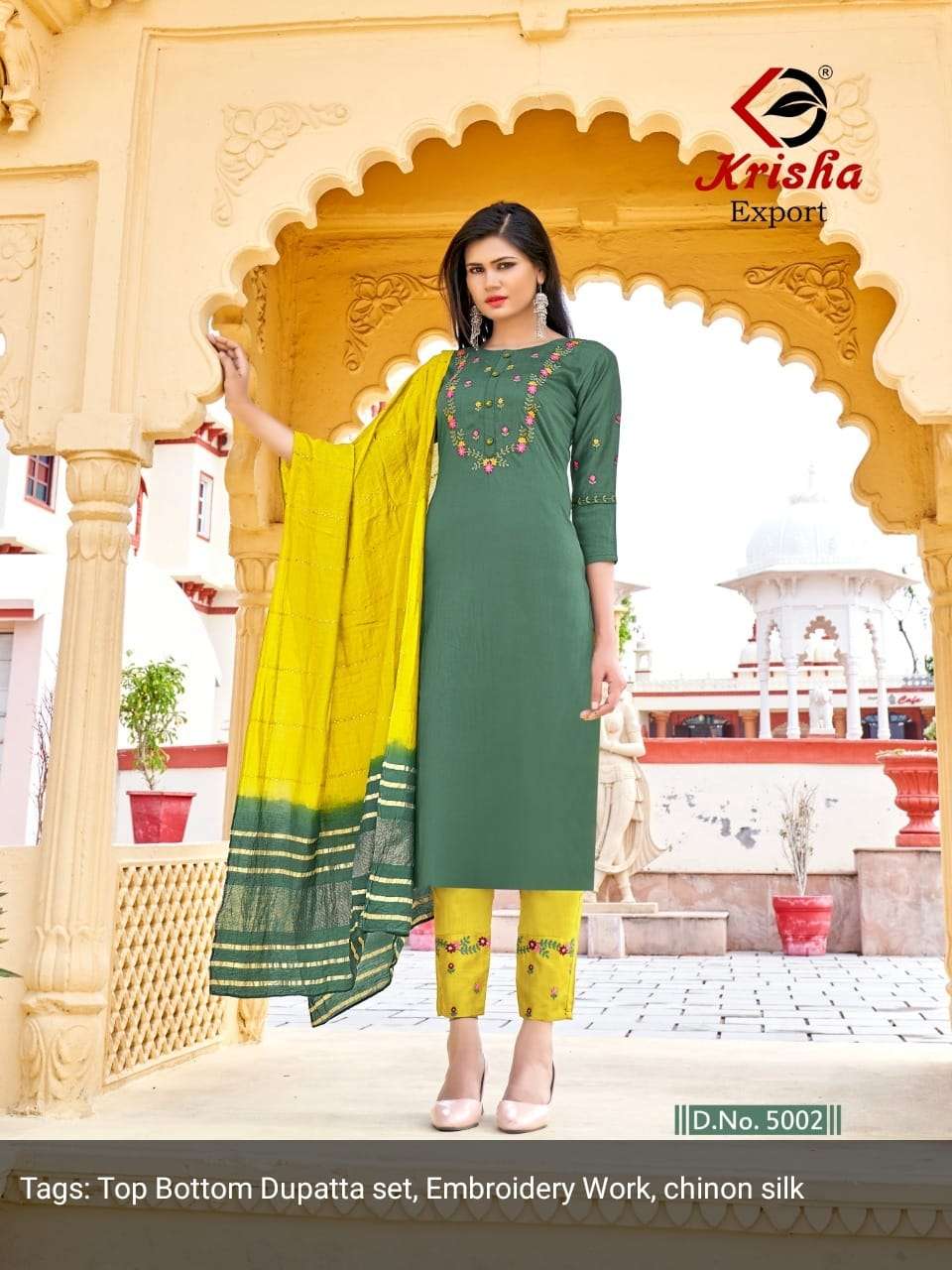 KRISHA PRESENTS KALAVATI KURTI PANT DUPATTA SET COLLECTION WHOLESALE