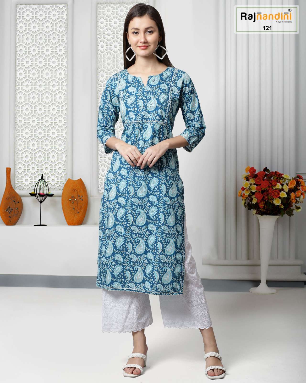 Rajnandini  Presents Designer Printed Kurti Catalouge Collection 