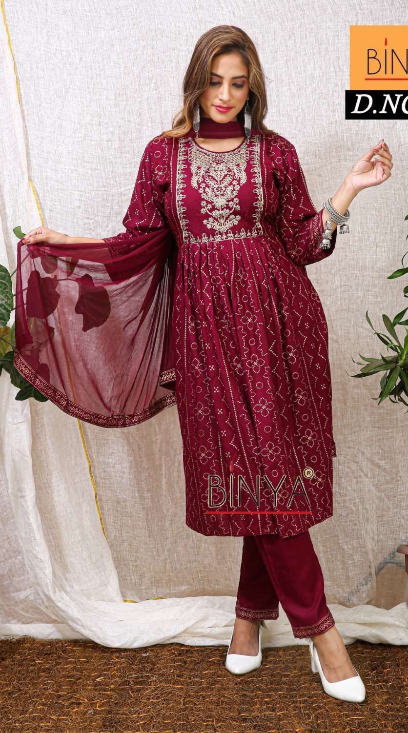 Binya vol-17 Nayra cut Kurti Wholesaler in surat