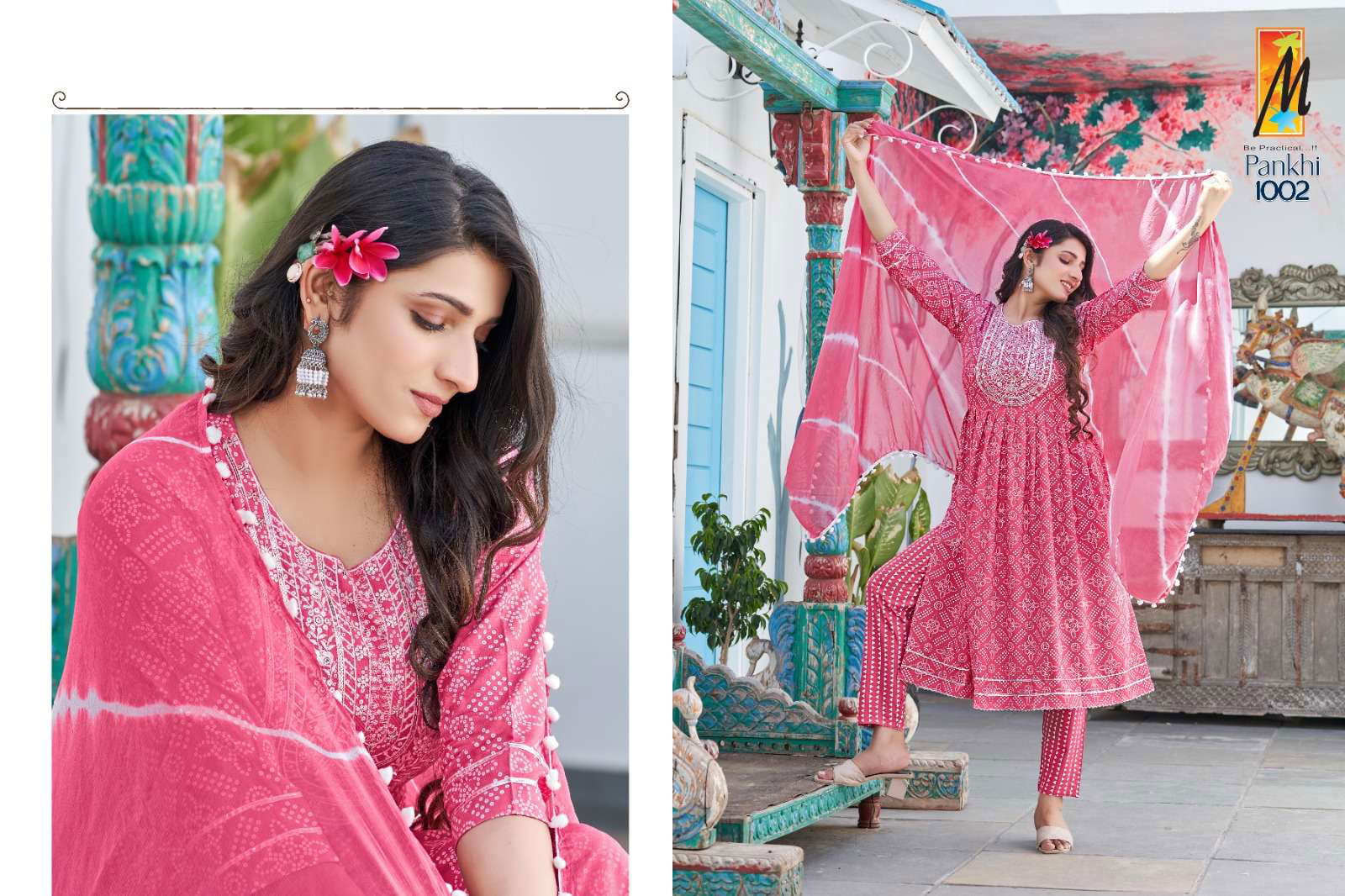 Pankhi Presents Nyra cut Top, Pant, Dupatta wholesale collection 
