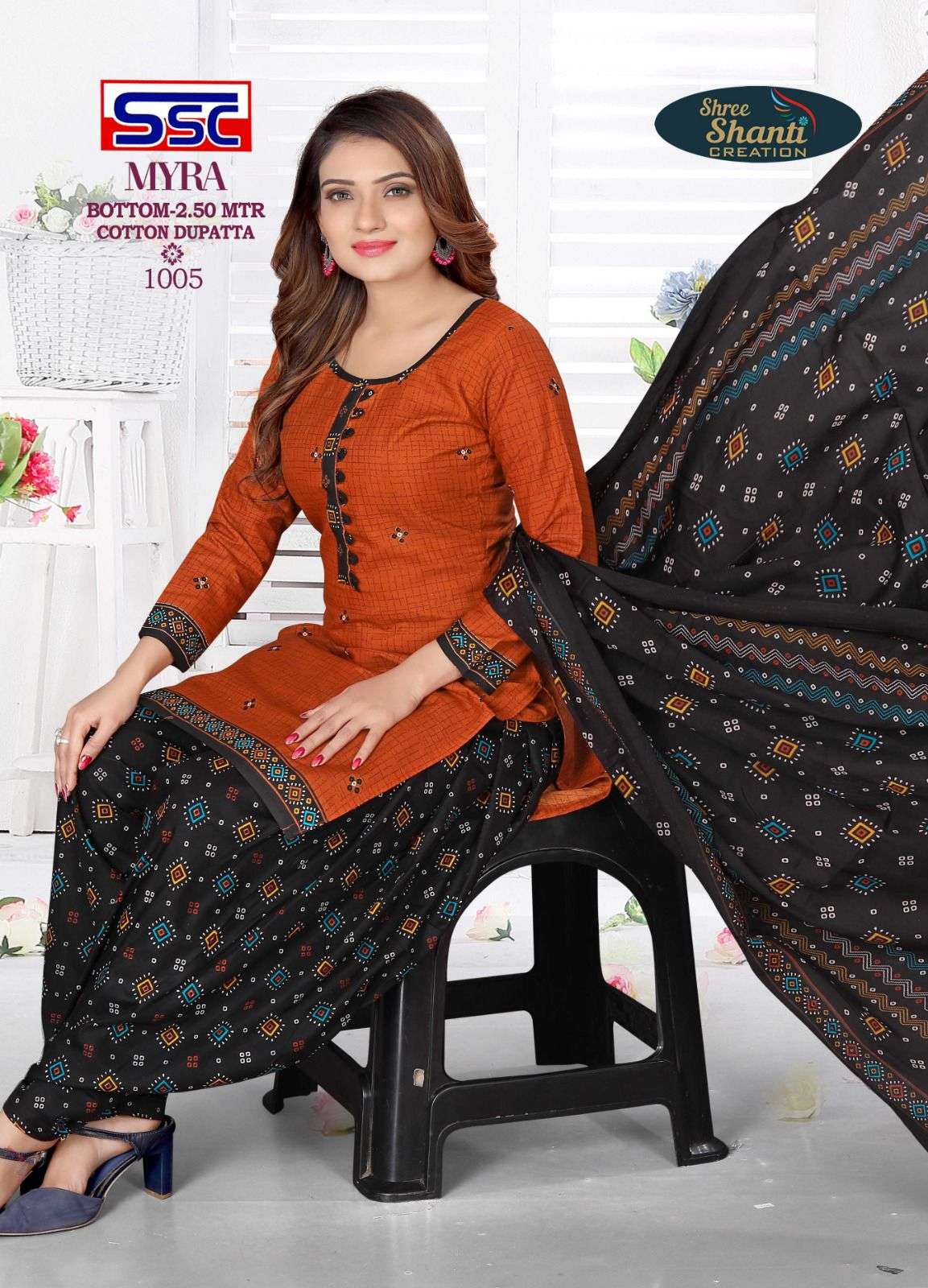 Premium cotton cotton patiyala special Myra vol 6  wholesale collection suit