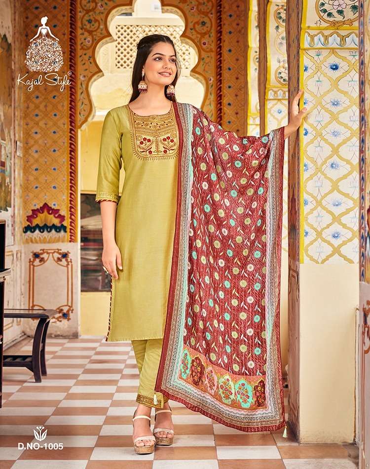 kajal style ambarsaiya vol 1 kurti pent duppta catalouge wholesale , kajal style kurti wholesaler in surat
