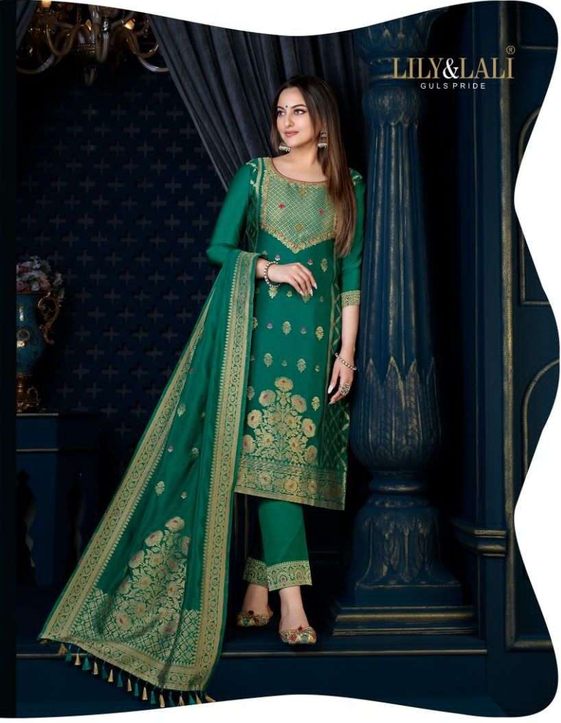 LILY & LALI SILK KARI-3 SONAKSHI SINHA COLLECTION BRANDED KURTI WHOLESALE COLLECTION