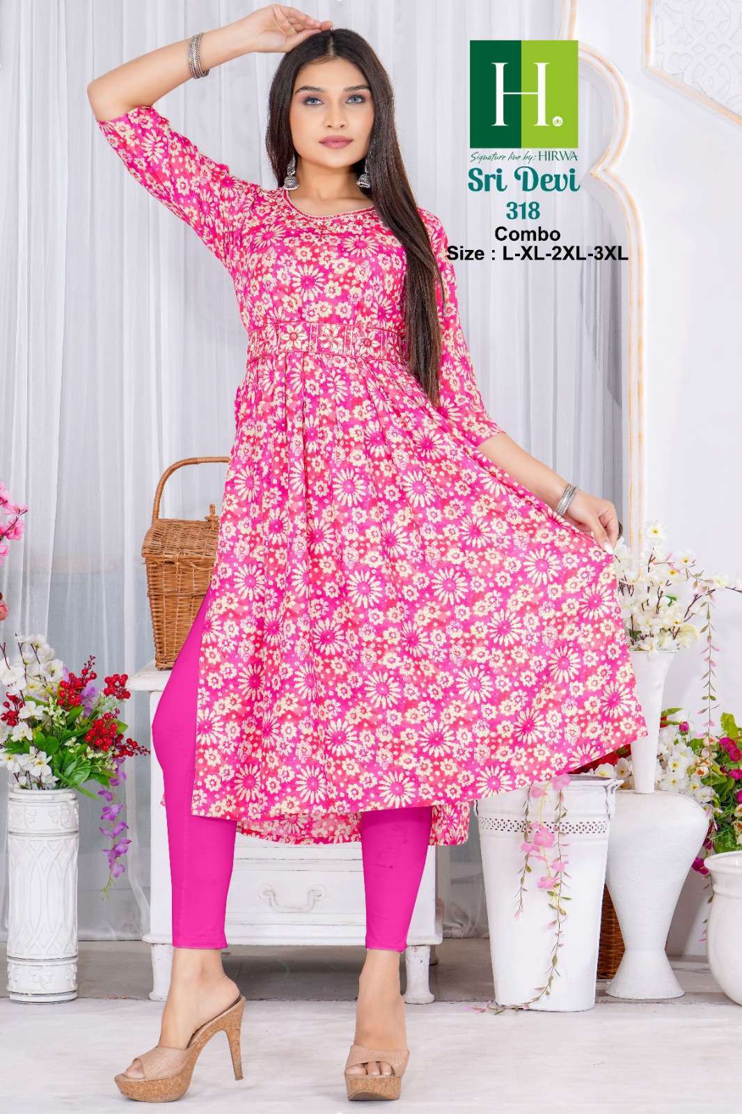 SRIDEVI 318 Naira Cut Kurti dresses Wholesaler in mumbai