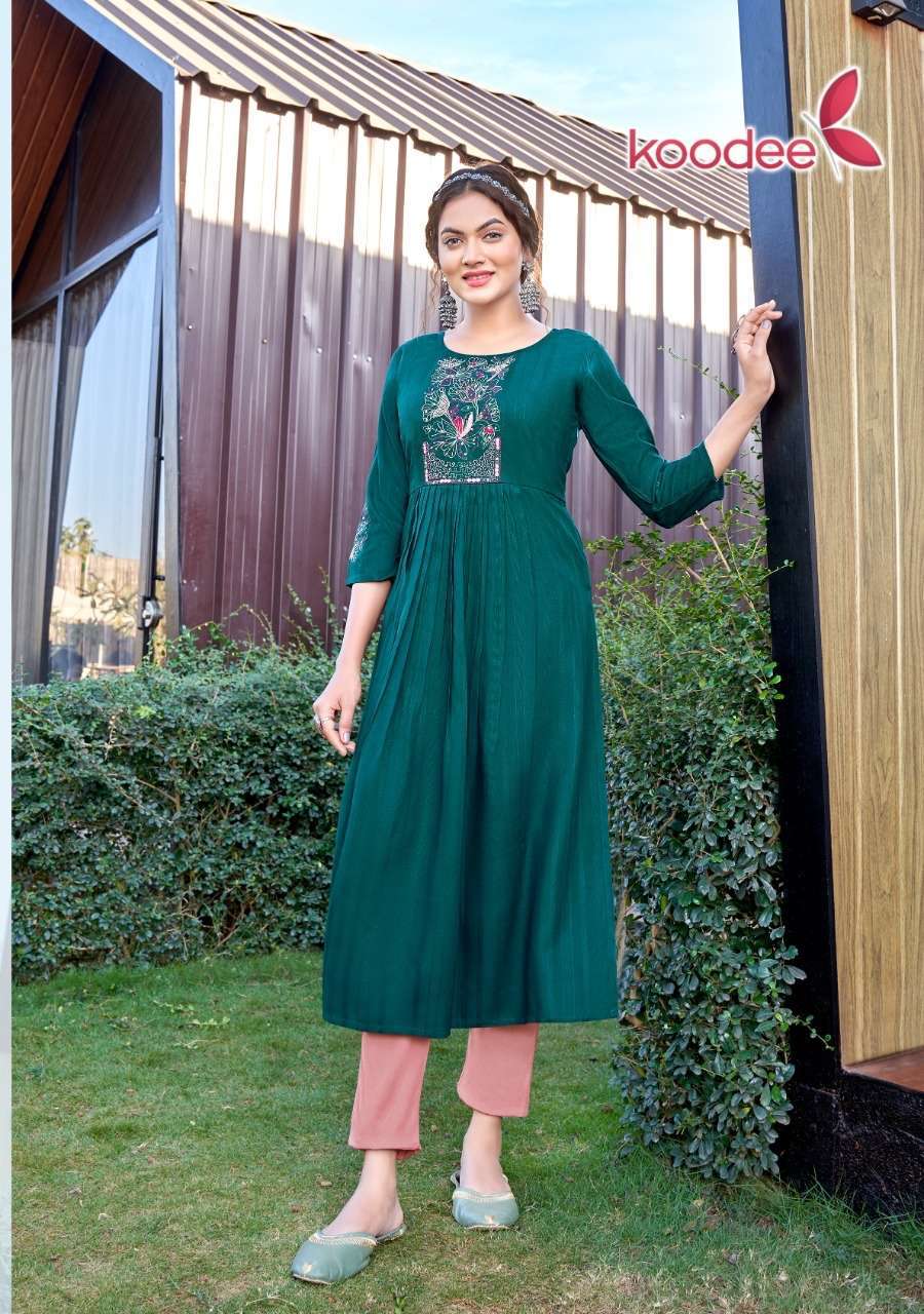 Koodee Morni vol 1 Nayra cut Kurti Wholesale