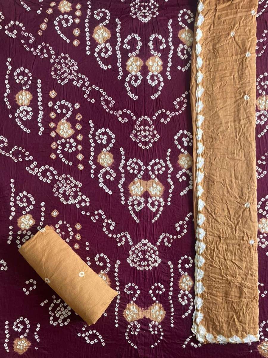 Nemi Multi Bandhej With Kangari Dupatta - Wholesale