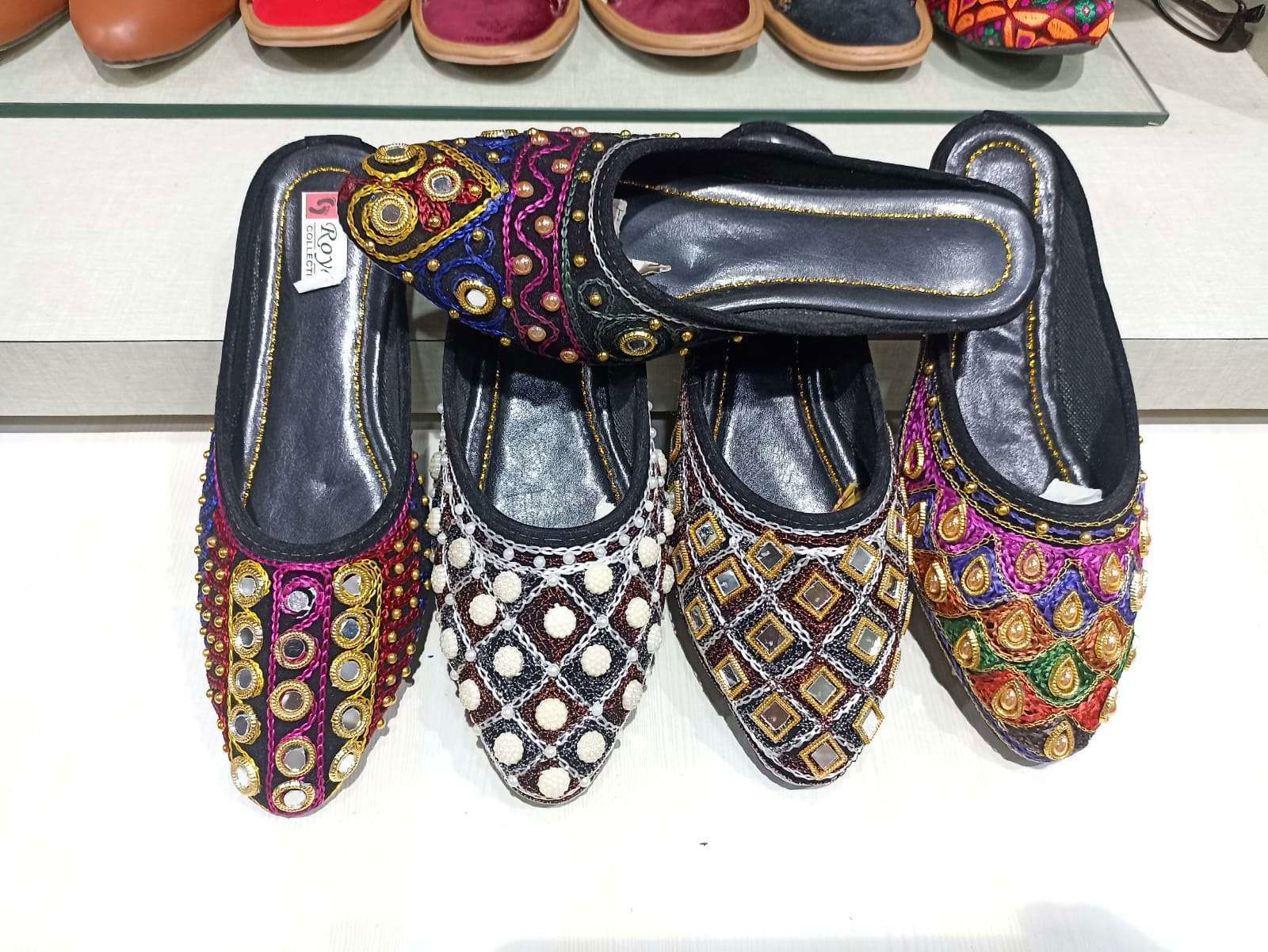 Traditional moj vol 1 embroidery Women juti Wholesale