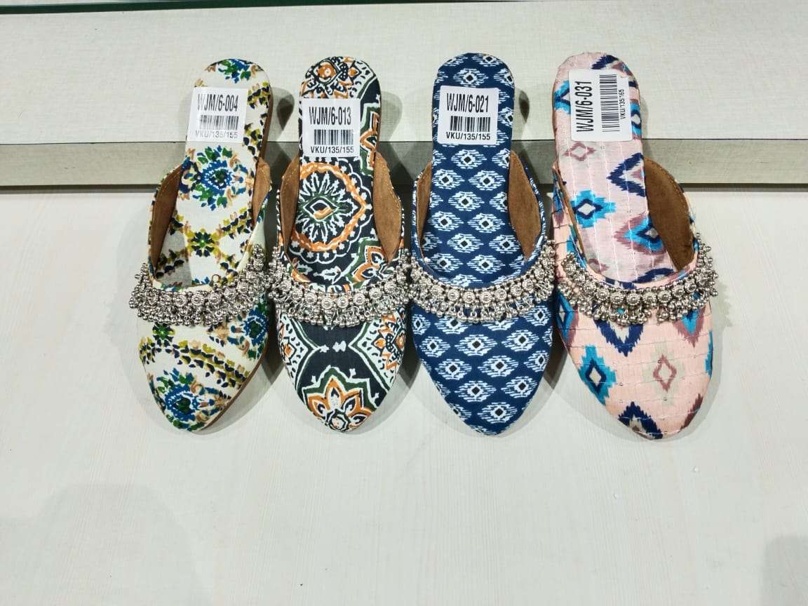 Traditional moj vol 4 embroidery Women juti Wholesale