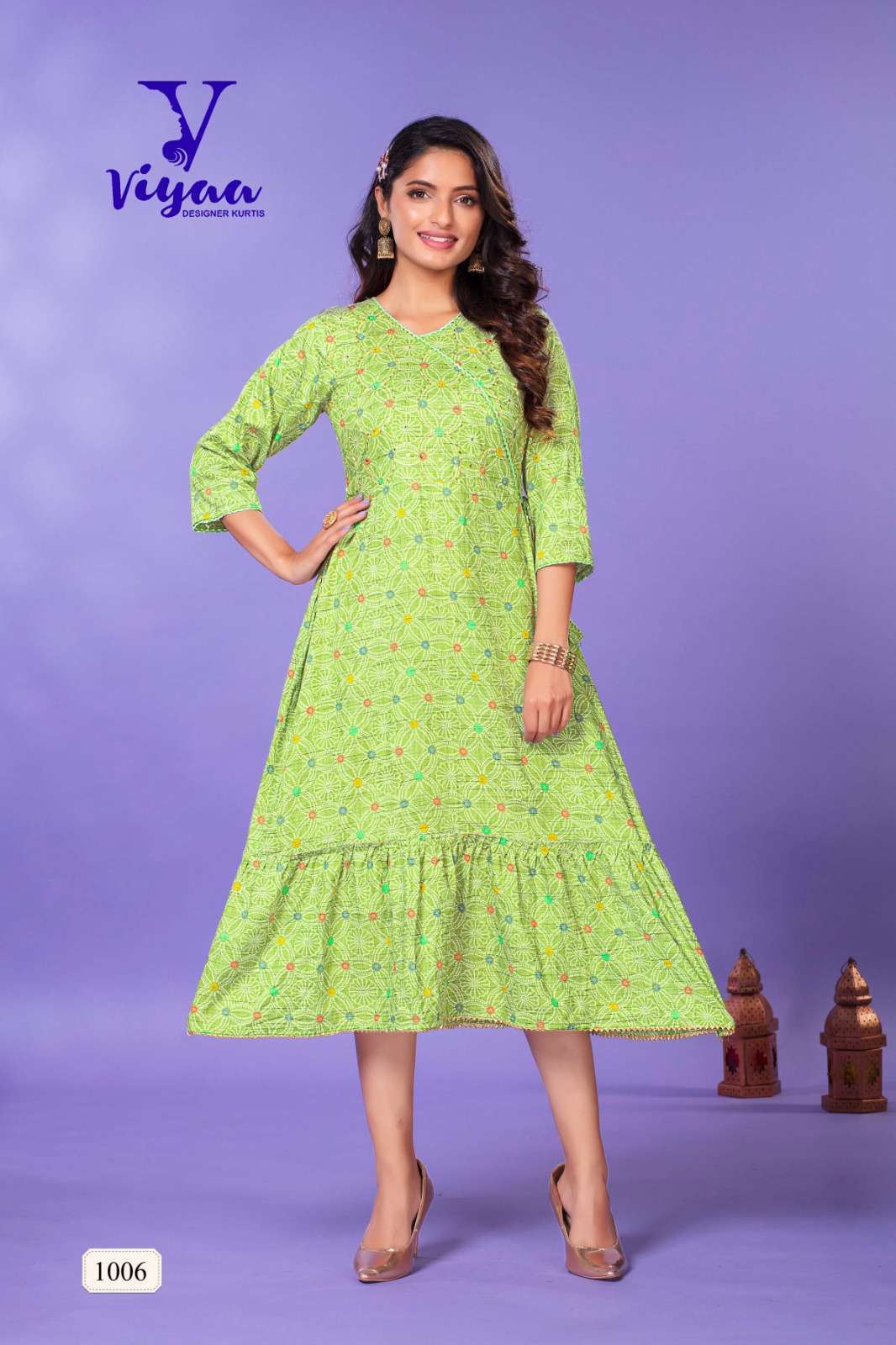 VIYAA DESIGNER STARBUCK V1 TUNIC Kurti Wholesale 