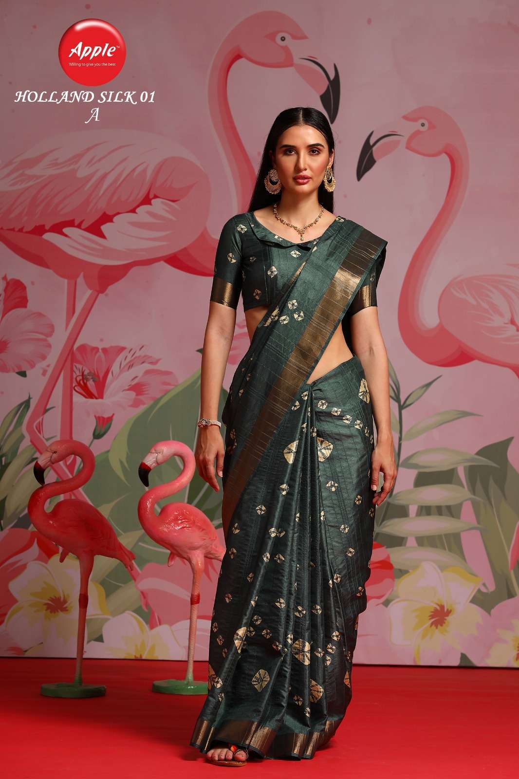 Apple Holland 01 Printed Designer Saree wholesale