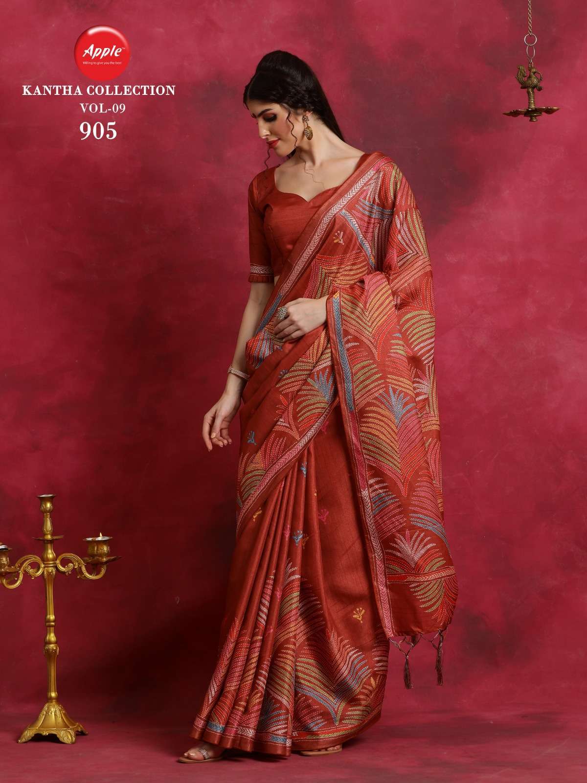 	Apple Kantha Collection Vol 9 SILK SAREE WHOLESALE 