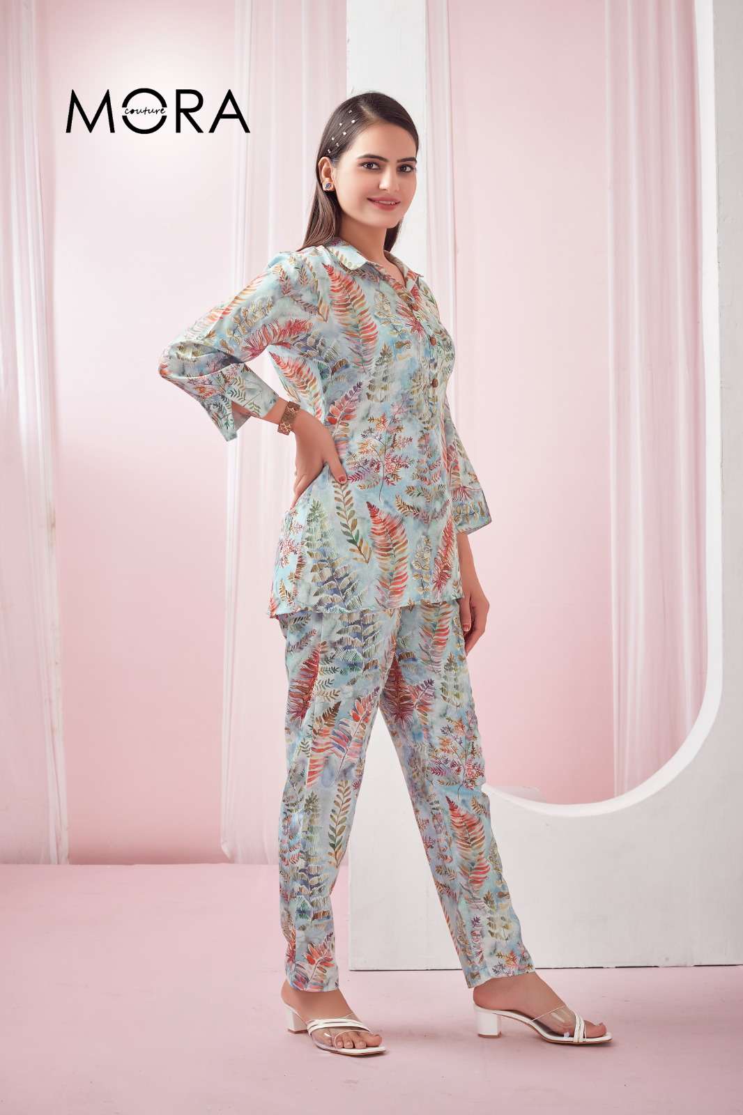 Madhav Fashion Mora Linen 4 Cord Set Wholesale