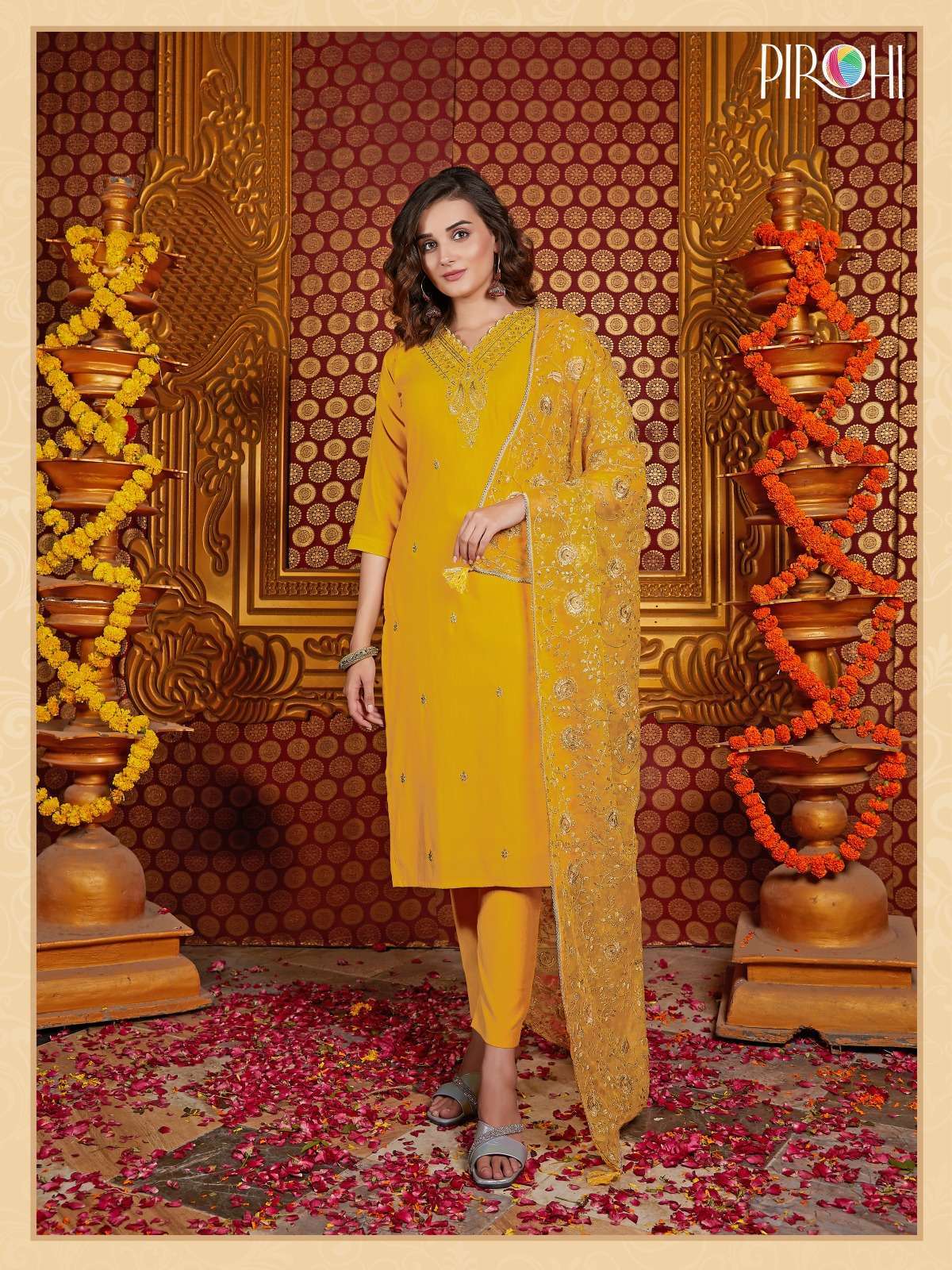 Pirohi Mannat Vol 1 Silk Kurti pant dupatta wholesale surat