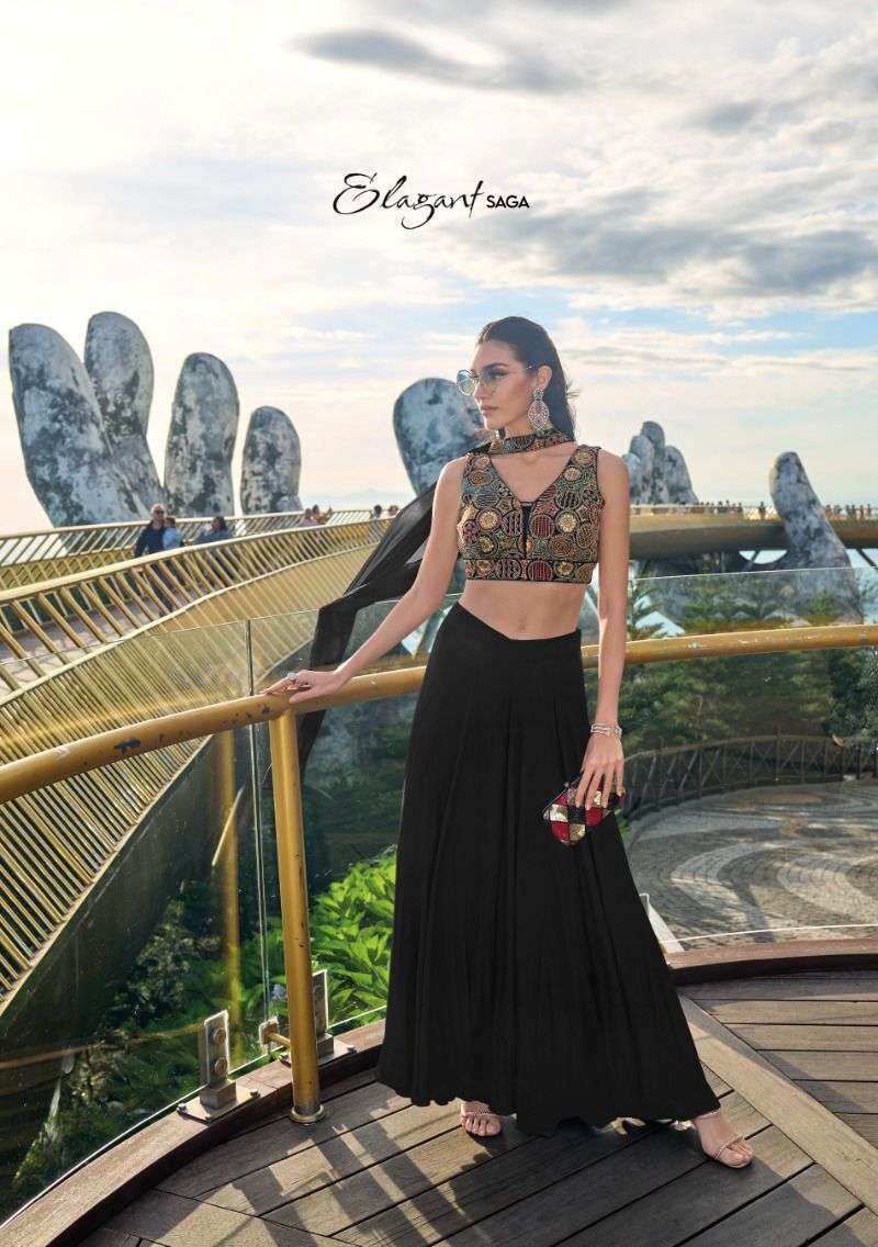 Zaveri Ailis Western Choli Palazo With Dupatta Western Choli Kurti