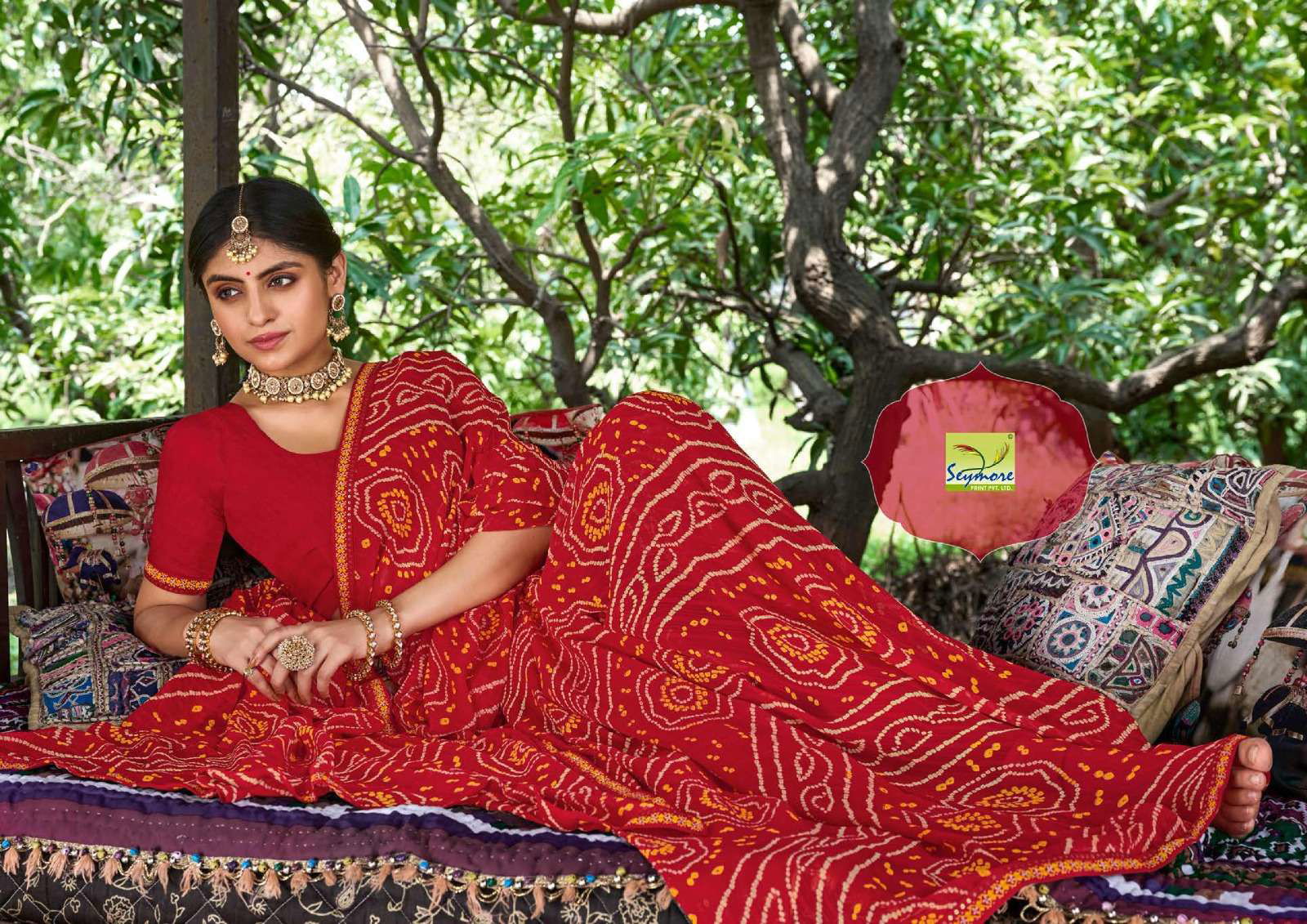 Seymore Saawariya designer Georgette saree wholesale india