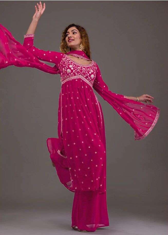 Kf Yanaya 005 Georgette Embroidery Bulk salwar kameez suppliers in Ahmedabad