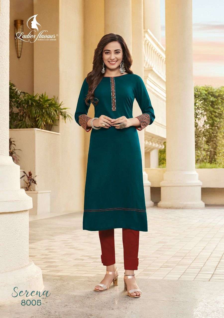  Ladies Flavour Serena vol-8 Kurti Wholesalers in Surat