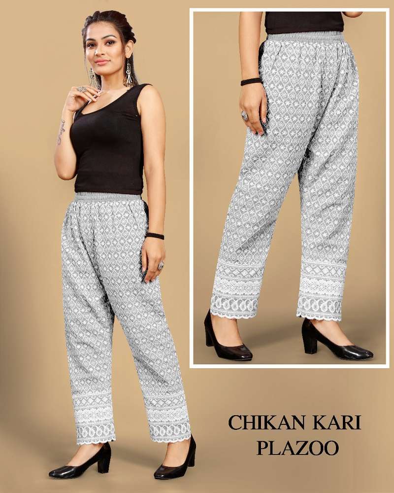 Chikankari Lakhnavi Plazo Vol-3 Western Wear suppliers in Ahmedabad