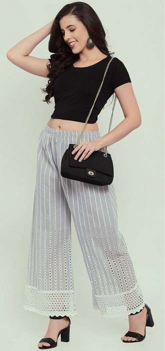 Chikankari Lakhnavi Plazo Vol-4 Western Wear manufacturers in Gujarat
