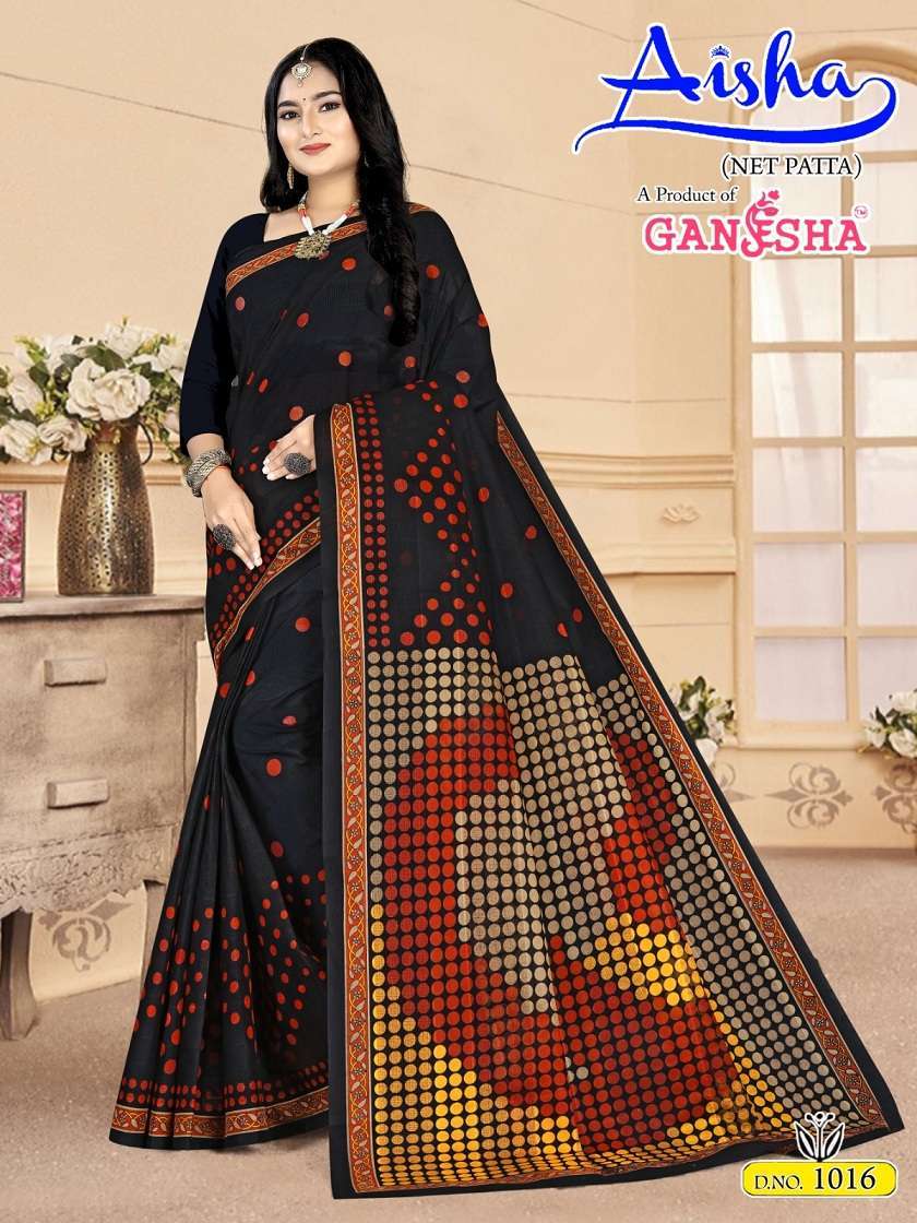 Ganesha Aisha Vol-1 – Cotton Wholesale saree manufacturers in Mumbai