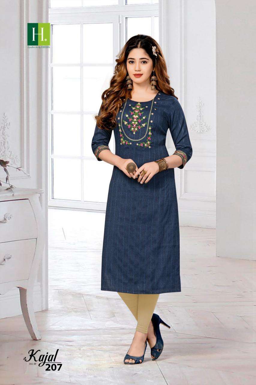 HIRWA KAJAL VOL-2 Kurti wholesalers in Mumbai