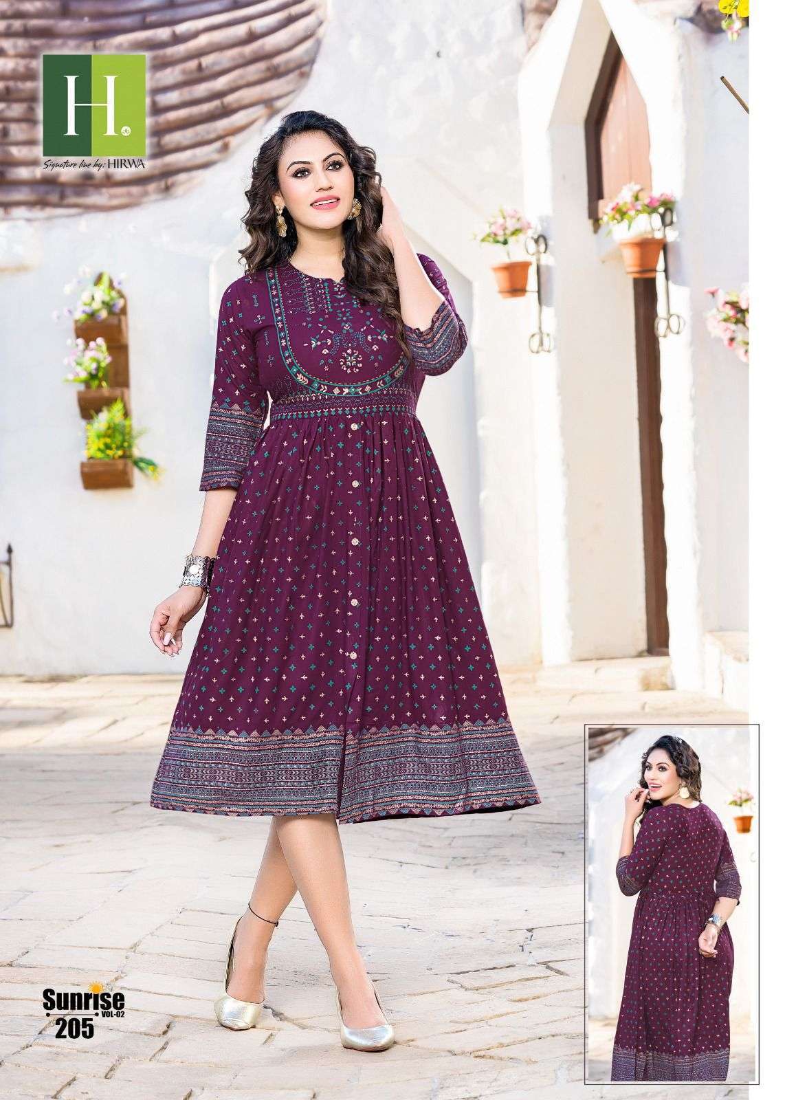 HIRWA SUNRISE VOL-2 Kurti wholesale market in Delhi
