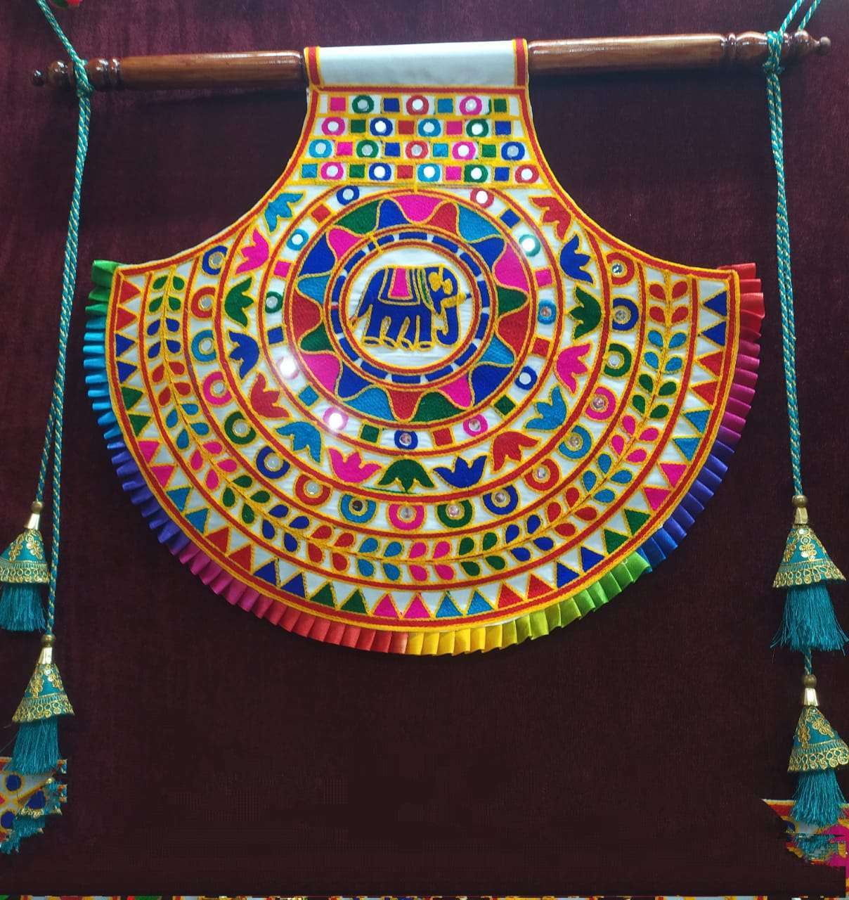 New mirror work and embroidery work vinjana  Hand work In surat