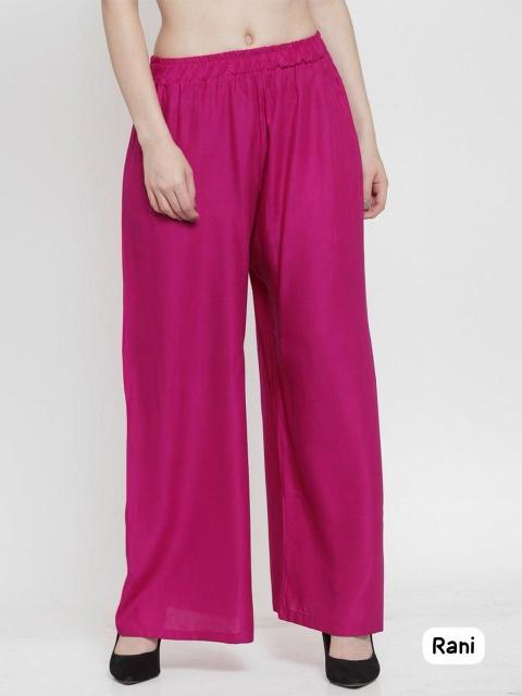Pallazos Elastic waist 14kg Rayon plazzo Suppliers Surat