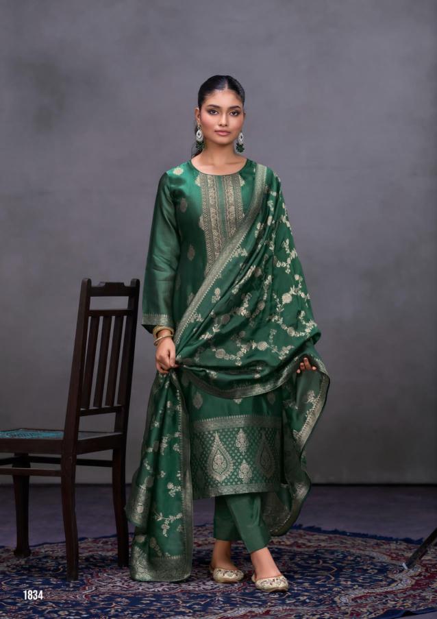 IBIZA KIARA PURE BANGLORY SILK SURAT DRESS MATERIAL WHOLESALE SHOP