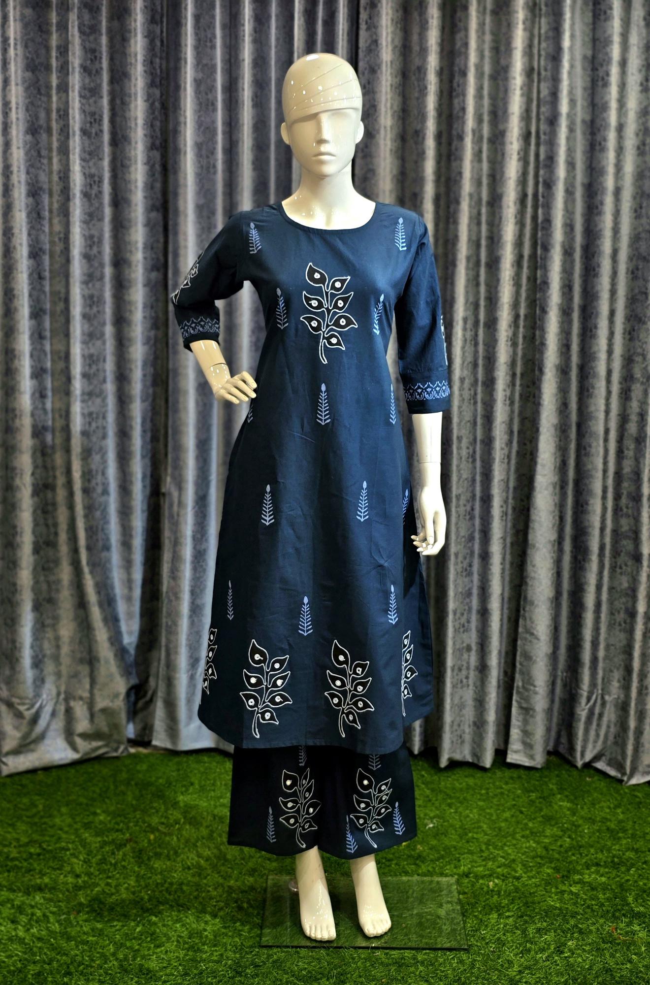 AKSHAR TRENDING A LINE KURTI WITH PLAZZO SET WHOLESALE KURTI MANUFACTURERS