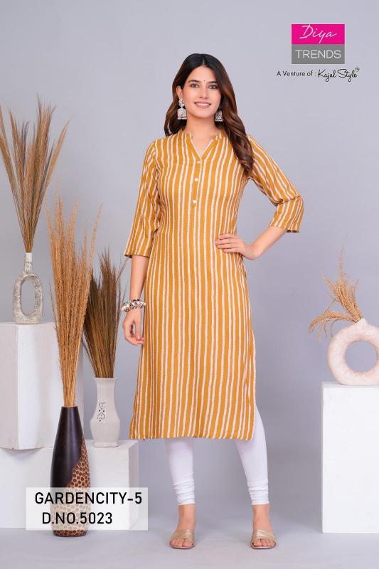 DIYA TRENDS D-5023 WHOLESALE BEST KURTI MANUFACTURER IN INDIA