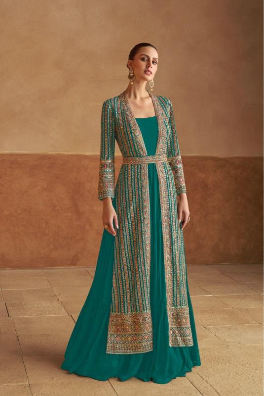 GULKARYA DESIGNER NABIYA 7524 COLORS WHOLESALE DEALERS OF GOWN IN MUMBAI