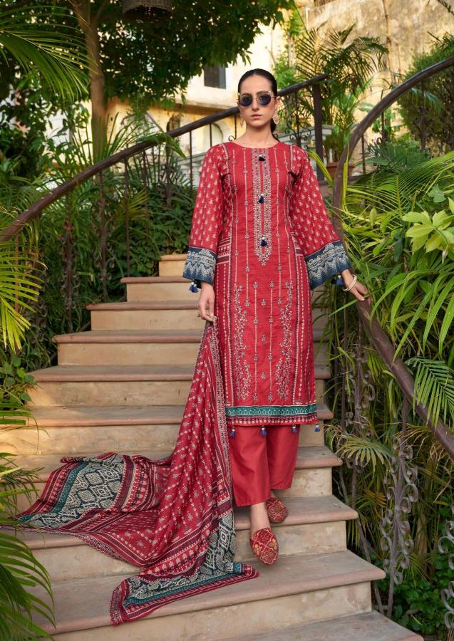 JIHAN PRESET BIN SAEED LAWN COLLECTION VOL - 10 DRESS MATERIAL WHOLESALE ONLINE           