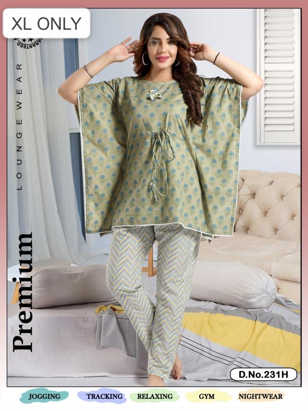 LAKHANI PREMIUM COTTON KAFTAN STYLE TOP WITH PAYJAMA SET NIGHT SUITS  WHOLESALE ONLINE