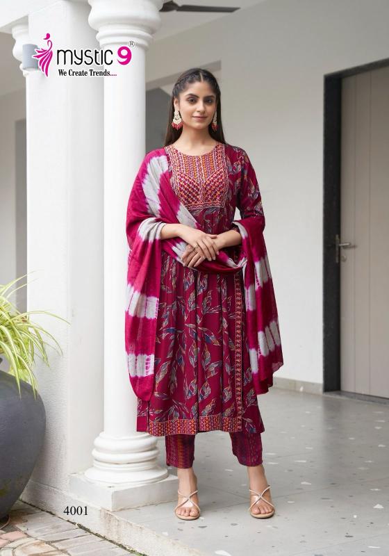 MYSTIC 9 BLACK BEAUTY VOL 4 NAIRA CUT LADIES KURTI WHOLESALE MARKET IN SURAT