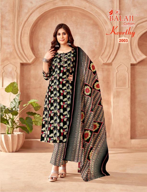 Balaji cotton keerthy vol 2 cotton top bottom dupatta branded kurti manufacturer