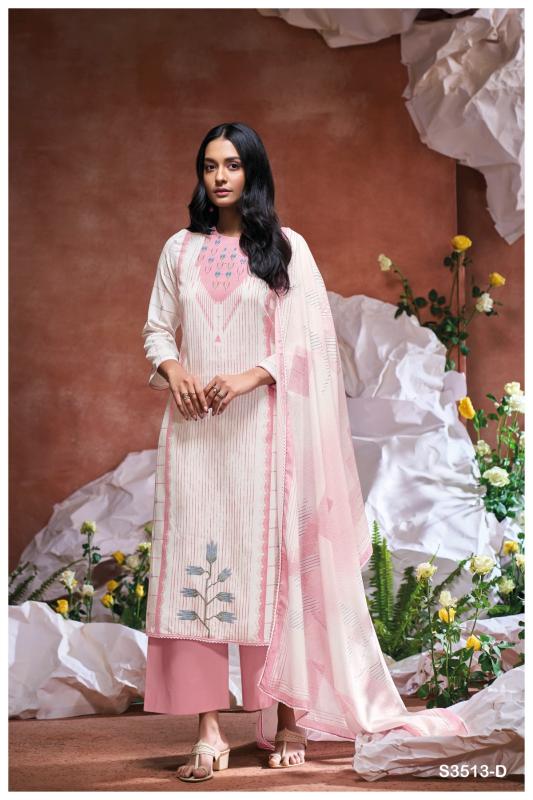 Ganga hailie 3513 cotton dobby print pakistani salwar kameez wholesale