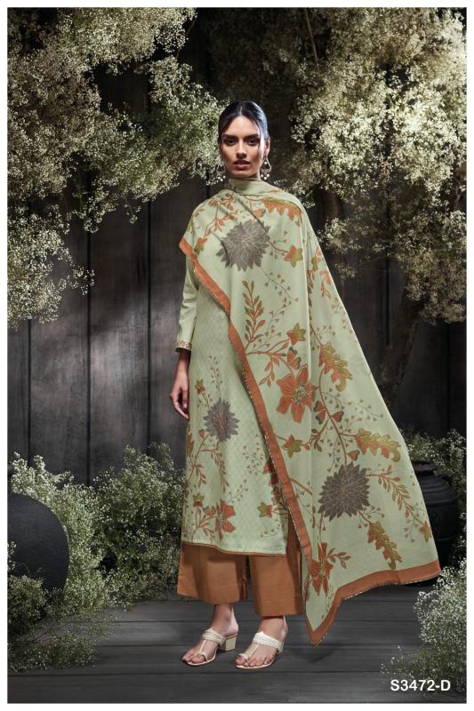 Ganga nimrit 3472 cotton dobby printed salwar kameez wholesale pakistani clothing suppliers