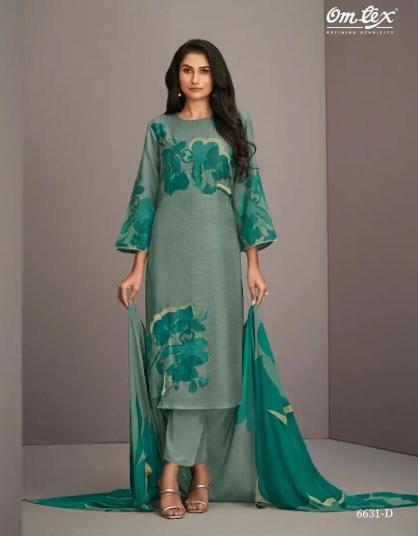 Omtex dania silk printed pakistani wholesale salwar kameez in karachi