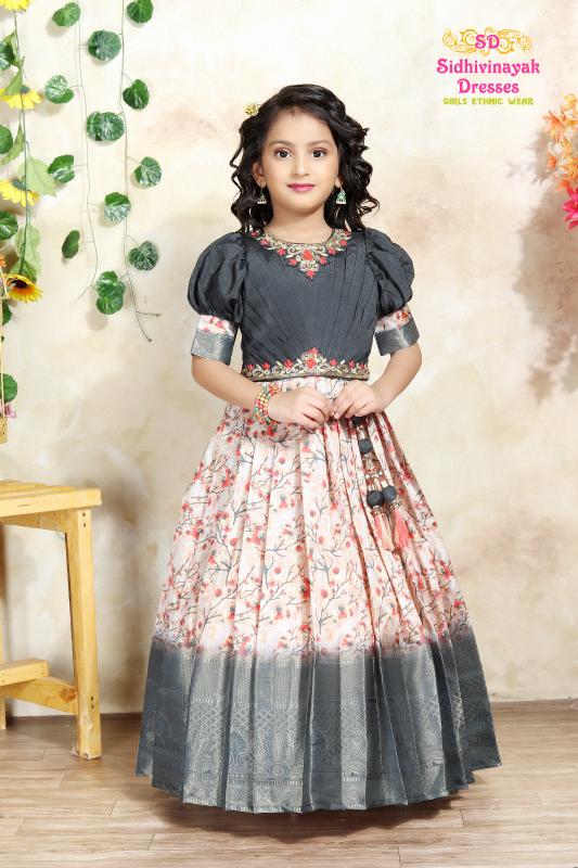 Sd girls gown children kurti set manufacturer