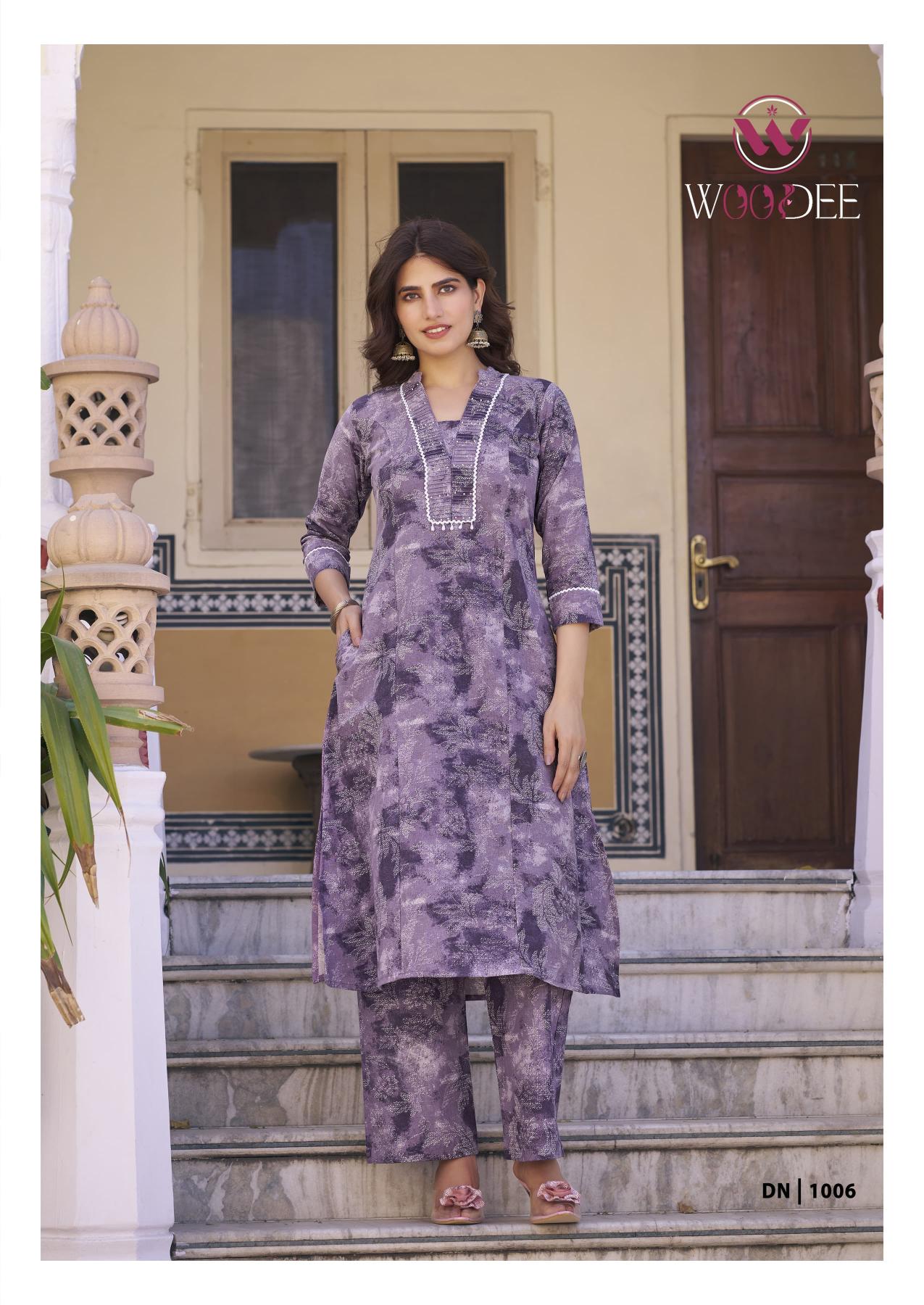 Woodee aneri heavy cotton flex print co ord set kurti manufacturer