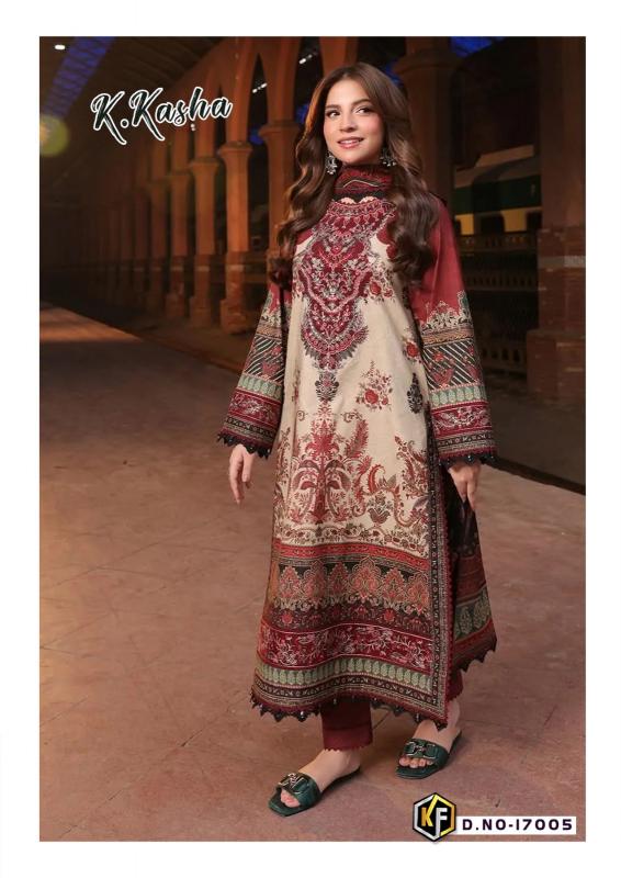 Keval K.kasha vol-17 karachi cotton printed wholesale cotton dress material in ahmedabad